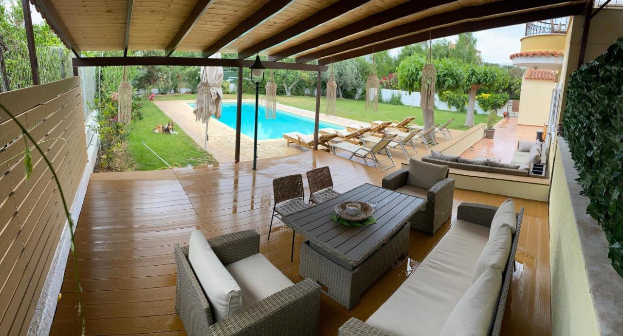 Relaxing Villa With Swimming Pool And Garden Agios Georgios  Exterior foto
